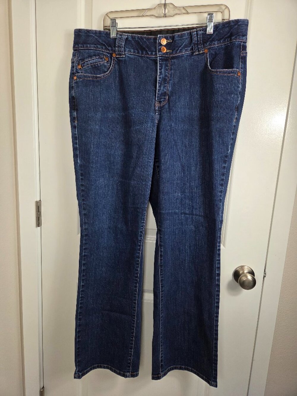 Lane Bryant Dark Wash Straight Leg Jeans
